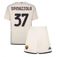AS Roma Leonardo Spinazzola #37 Vieras Peliasu Lasten 2023-24 Lyhythihainen (+ Lyhyet housut)